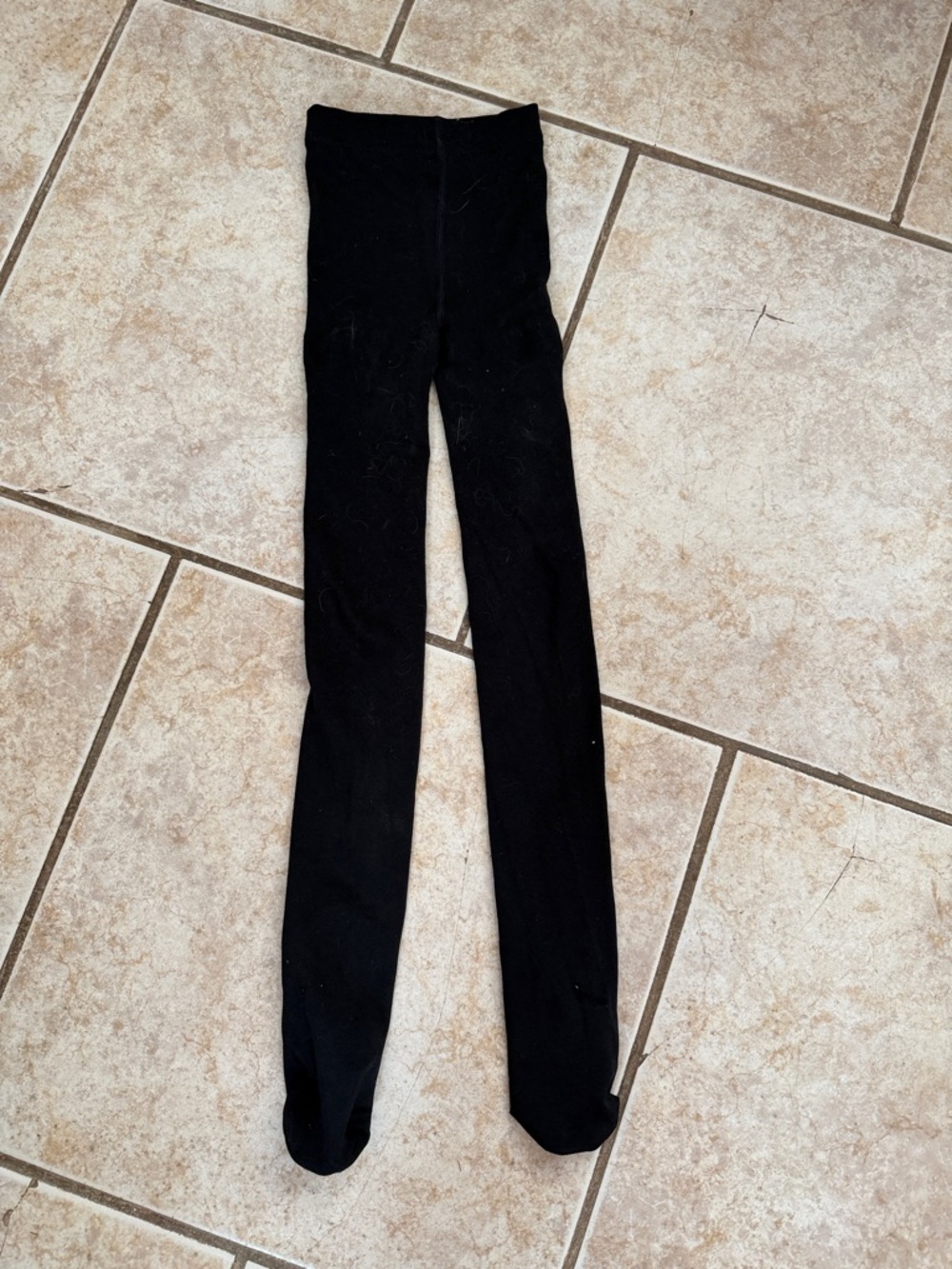 Kids Black Footed Tights - Soft Everyday Wear
